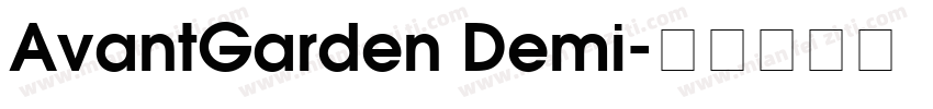 AvantGarden Demi字体转换